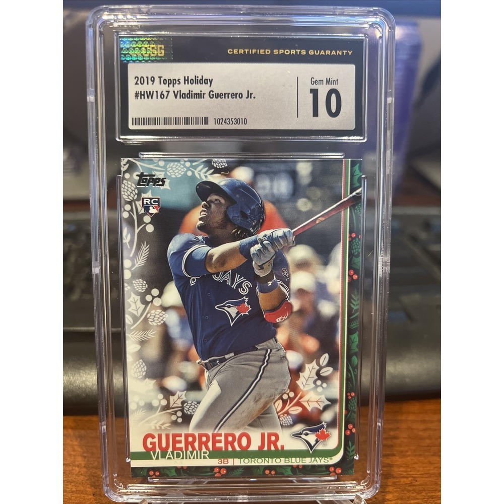 Vladimir Guerrero Jr CSG 10 Rookie 2019 Topps Holiday  #167